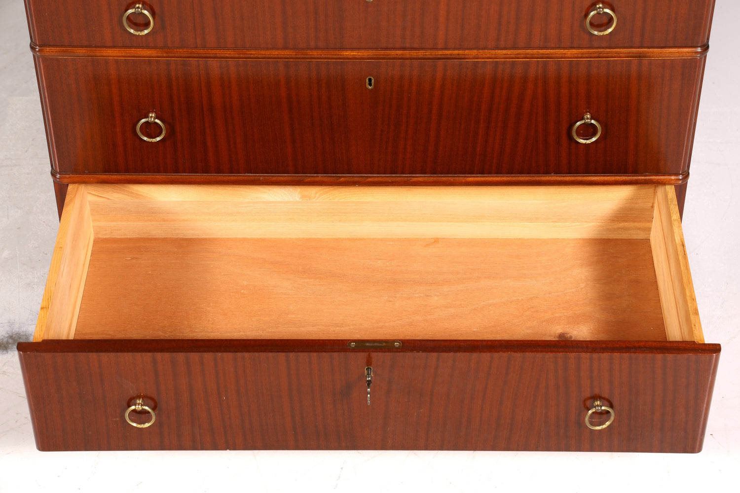 Stilvoller Sekretär im Antik Stil Büro Kommode Art Deco Stil 50s Vertiko Schreibkommode Kommode