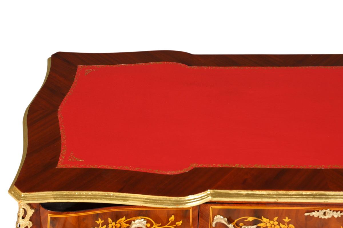 Prächtiger Louis XV Stil Schreibtisch French Desk Antik Stil Bürotisch