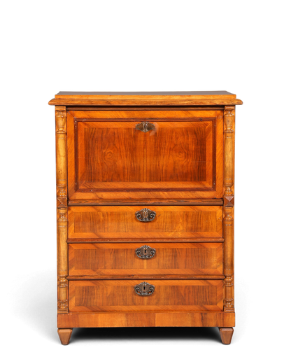 Stilvoller Gründerzeit Sekretär Vertiko Highboard Louis Philippe Kommode Sekretär Schrank um 1880