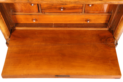 Stilvoller Gründerzeit Sekretär Vertiko Highboard Louis Philippe Kommode Sekretär Schrank um 1880