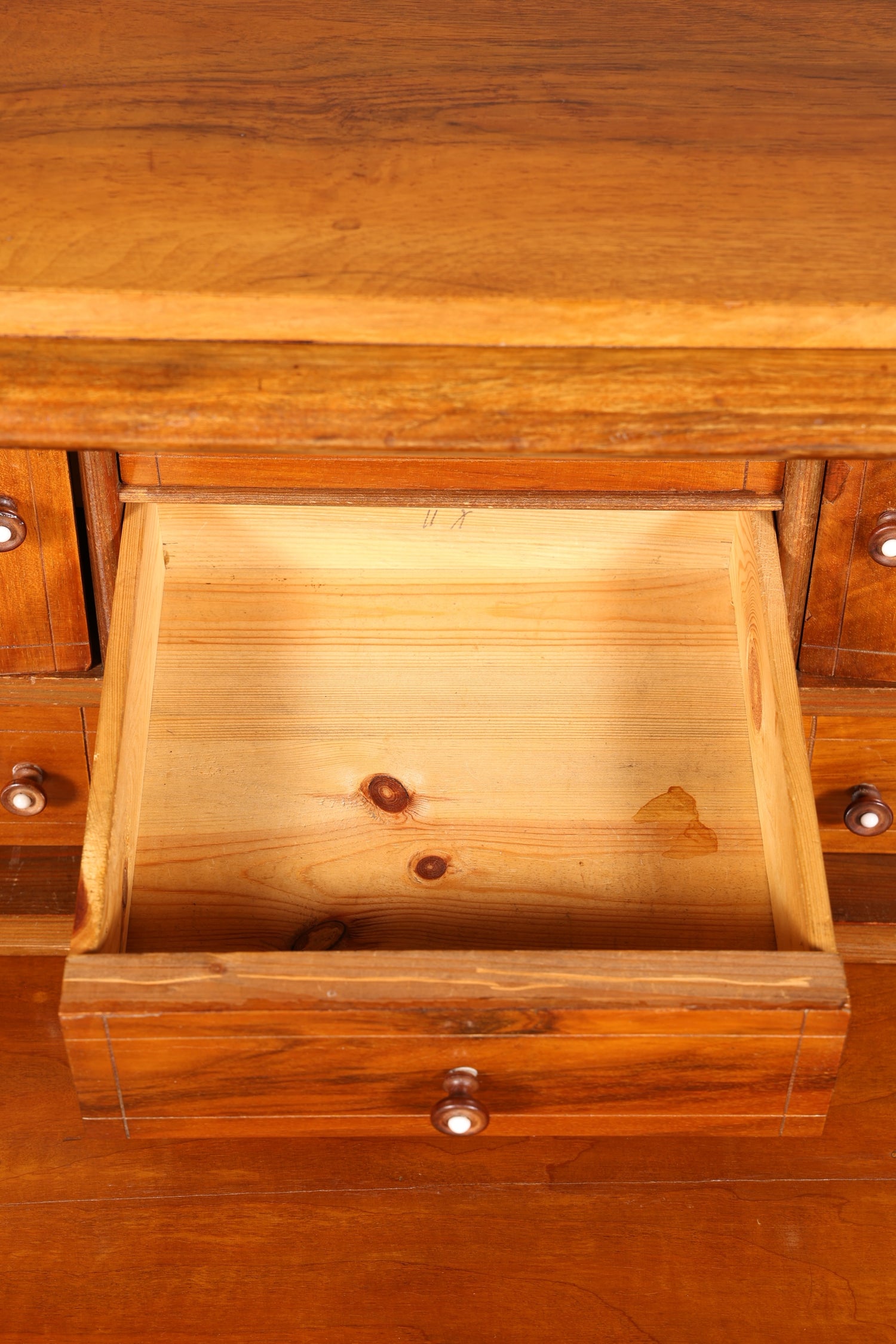 Stilvoller Gründerzeit Sekretär Vertiko Highboard Louis Philippe Kommode Sekretär Schrank um 1880