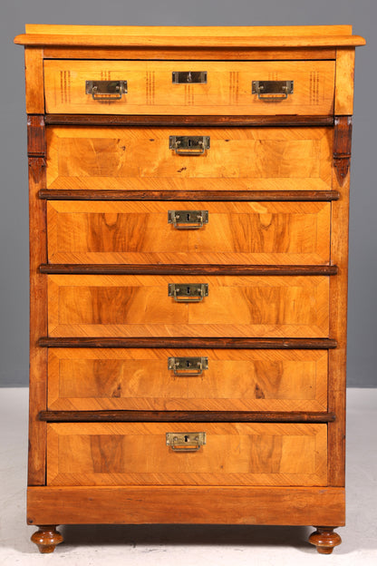 Beautiful Gründerzeit chest of drawers, Art Nouveau vertiko, antique chest of drawers, linen chest