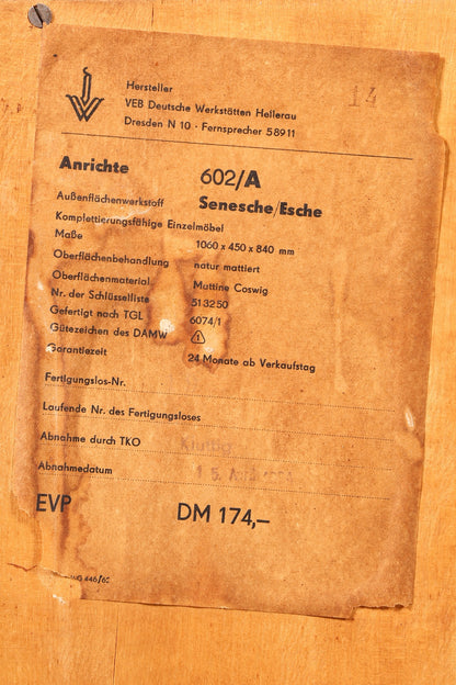 Wunderschöne Hellerau Kommode Franz Ehrlich 602 Mid Century Schrank Flurkommode