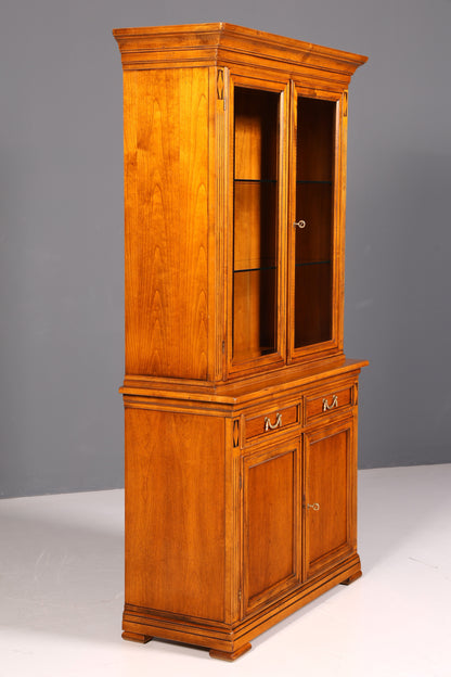 Traumhafte Original Selva Vitrine Antik Stil Massivholz Buffet Villa Borghese Schrank Bibliothek