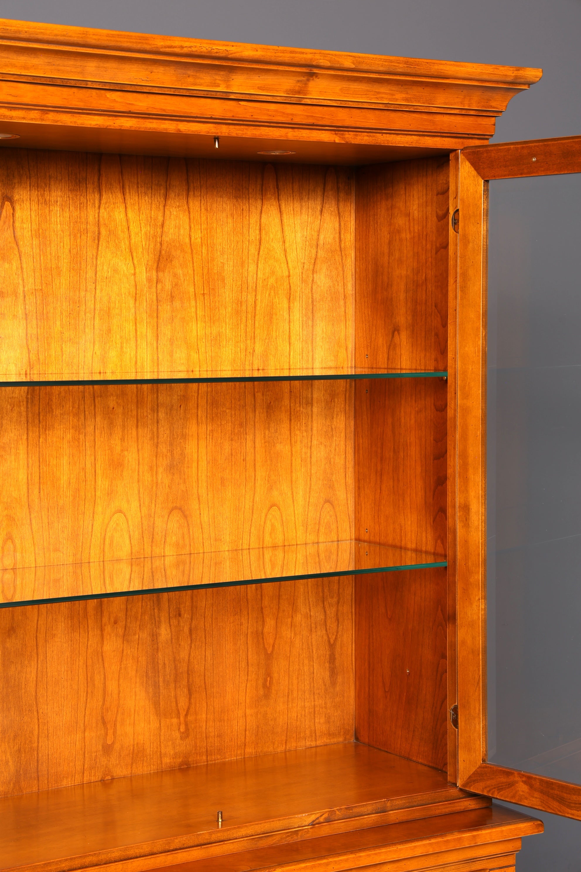 Edle Original Selva Vitrine Villa Borghese Antik Stil Massivholz Buffet Schrank Bibliothek