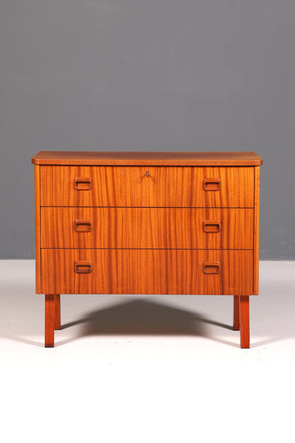 Wunderschöne Mid Century Kommode echt Holz Sideboard Danish Design Vintage Schubladenkommode 60s