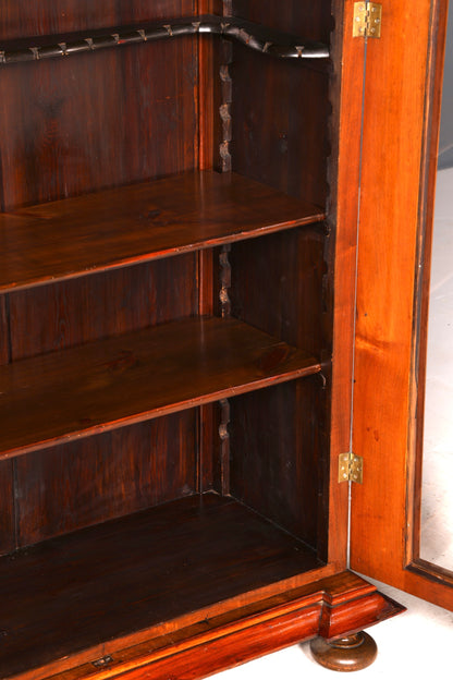 G249 Finish Edler Gründerzeit Vitrine um 1880 Schrank Antik Jugendstil Nussbaum Bücherregal (Kopie)