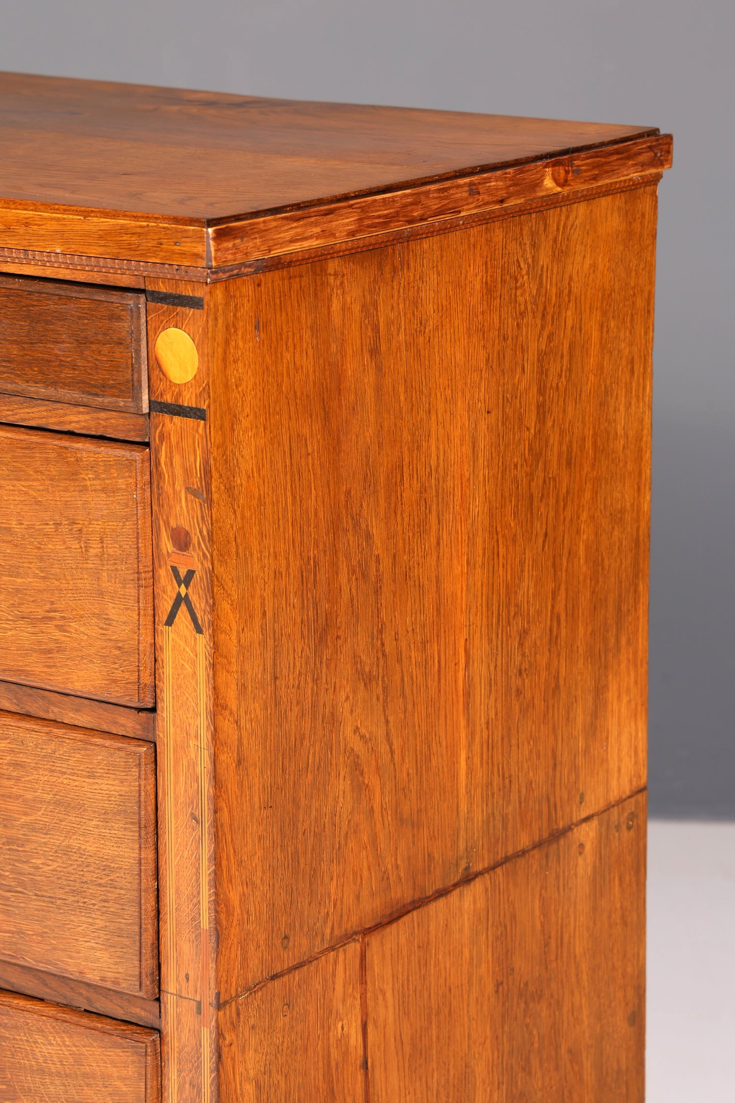 Wunderschöne Louis Seize Kommode Echt Holz Eiche Schubladenkommode Barock Intarsien Antik