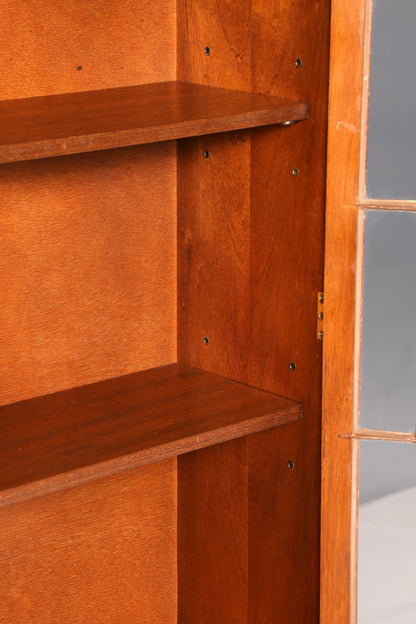 Wunderschöne seltene Englische Vitrine Antik Glasvitrine Schrank Bücherschrank Echt Holz Vintage