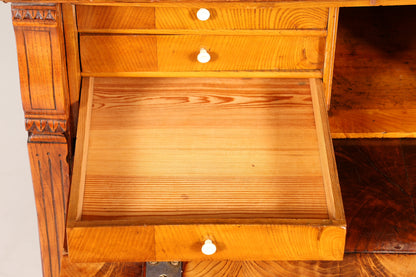 Wunderschöner Gründerzeit Sekretär Vertiko Highboard Jugendstil Kommode Schrank um 1880