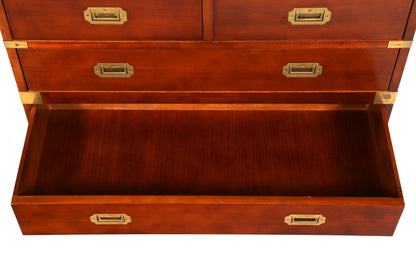 Wunderschöne Maritime Kommode Englisch Military Chest Schrank Schubladenkommode Wäschekommode