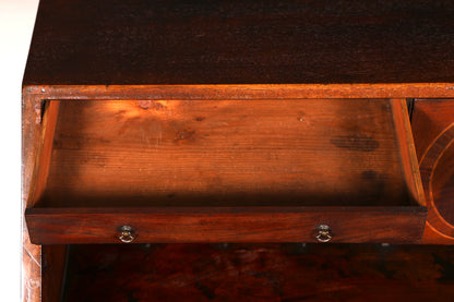 Wunderschöner Englischer Sekretär Schreibkommode Echt Holz echt Lederauflage Schreibtisch Kommode Antik Vintage