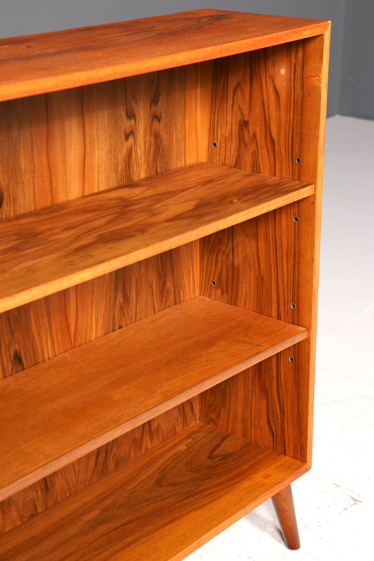 Original Musterring shelf, Mid-Century bookcase, Retro real wood book storage