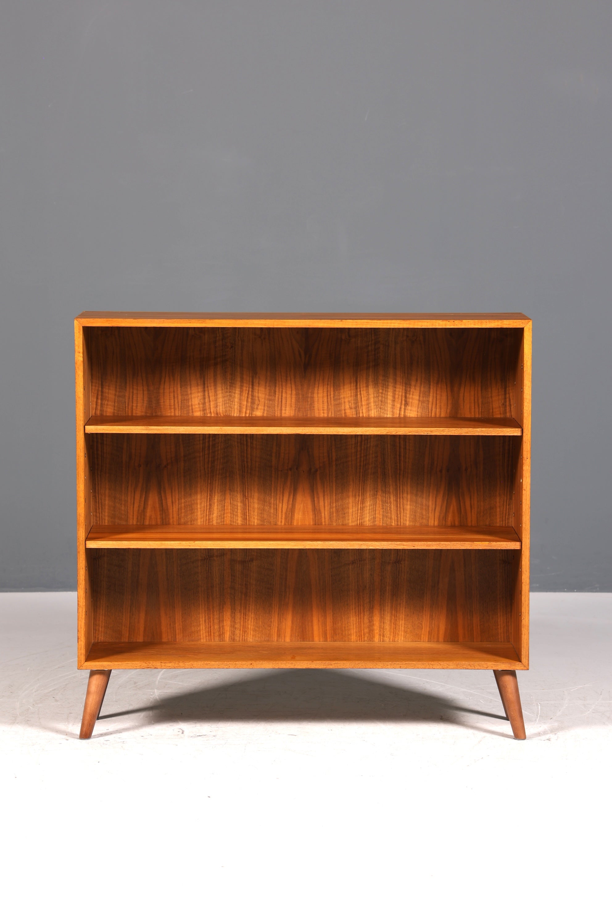 Beautiful original Musterring shelf, vintage bookcase, mid-century 1960s wooden shelf, 1 of 2