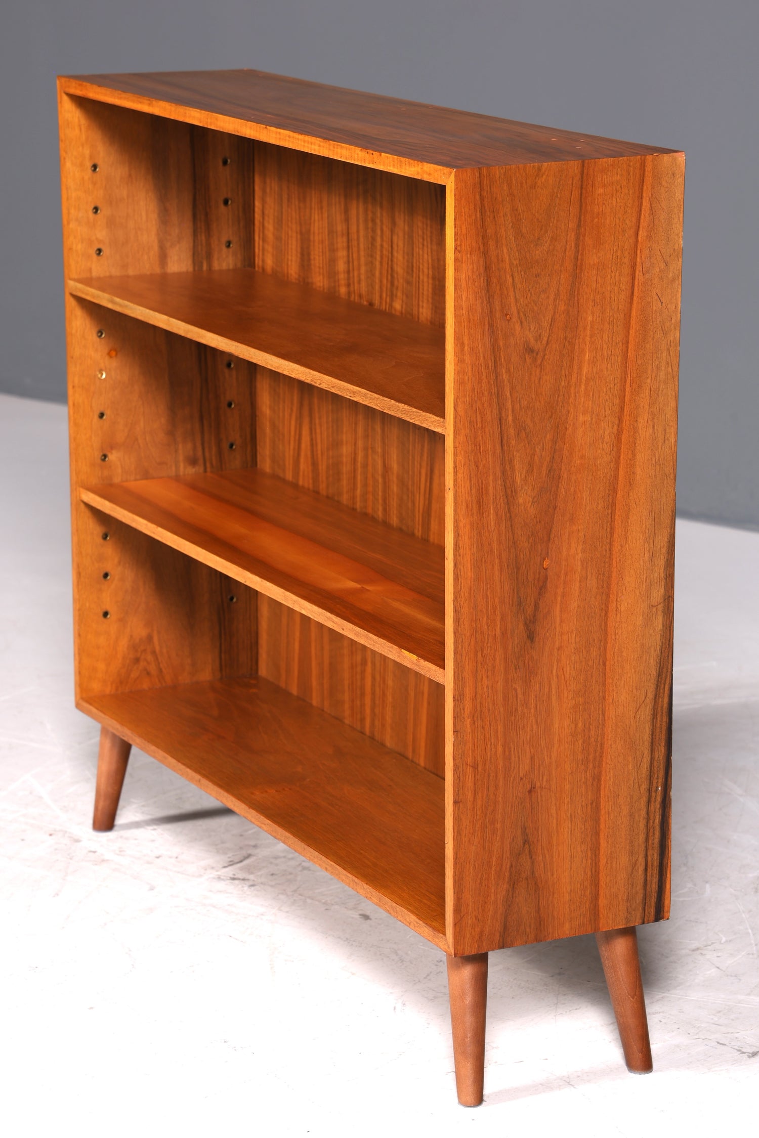 Beautiful original Musterring shelf, vintage bookcase, mid-century 1960s wooden shelf, 1 of 2
