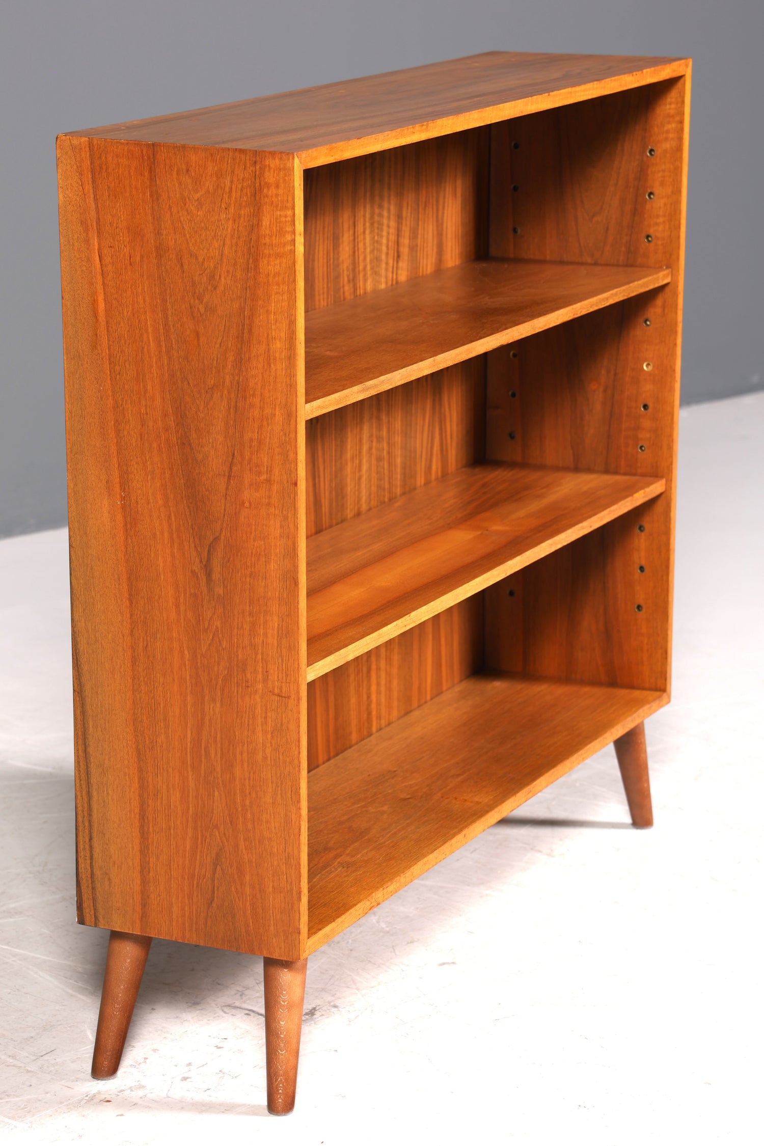 Beautiful original Musterring shelf, vintage bookcase, mid-century 1960s wooden shelf, 1 of 2