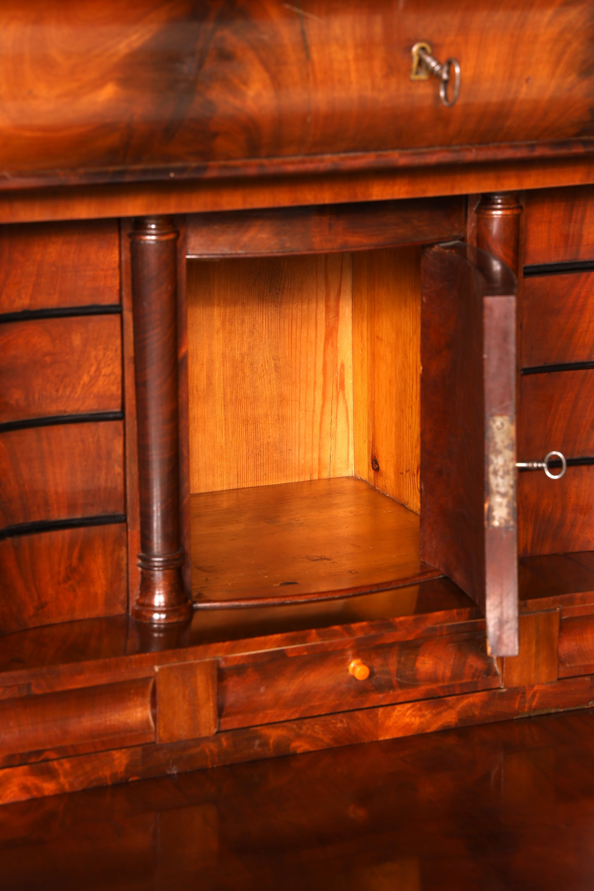 Wunderschöner Biedermeier Sekretär Gründerzeit Vertiko Antik Kommode Schreibkommode