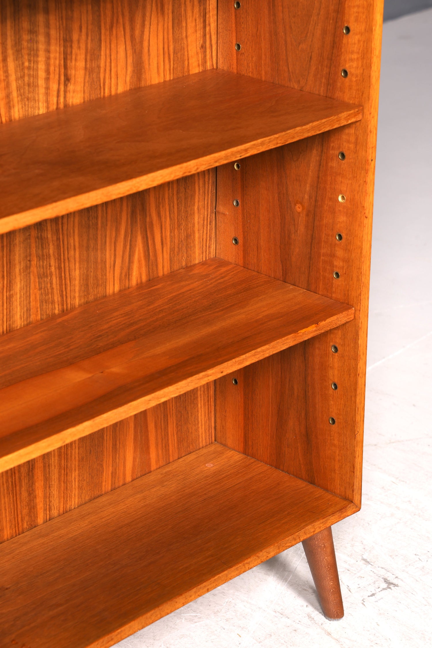 Beautiful original Musterring shelf, vintage bookcase, mid-century 1960s wooden shelf, 1 of 2