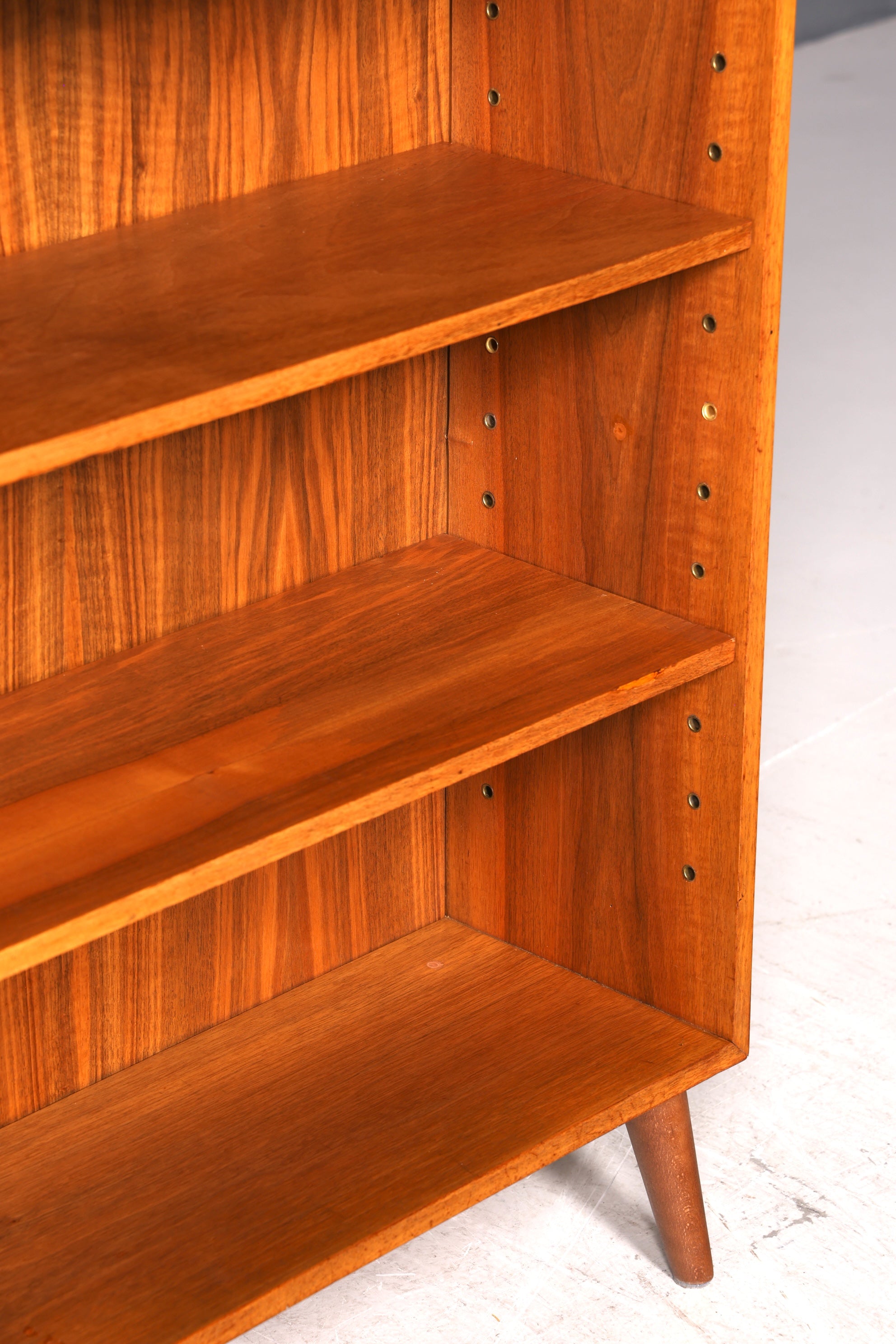 Beautiful original Musterring shelf, vintage bookcase, mid-century 1960s wooden shelf, 1 of 2