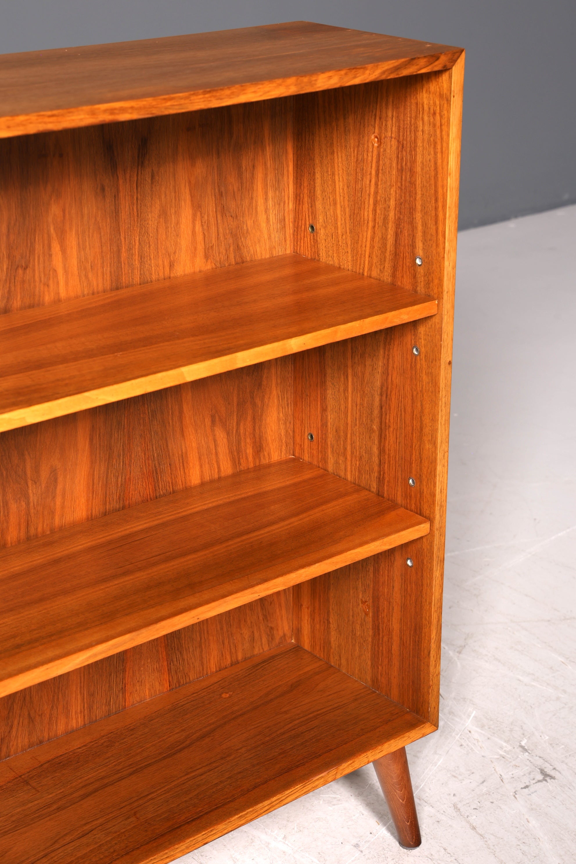 Wunderschönes Original Musterring Regal Vintage Bücherregal Mid Century 60er Jahre Holz Regal 2 von 2