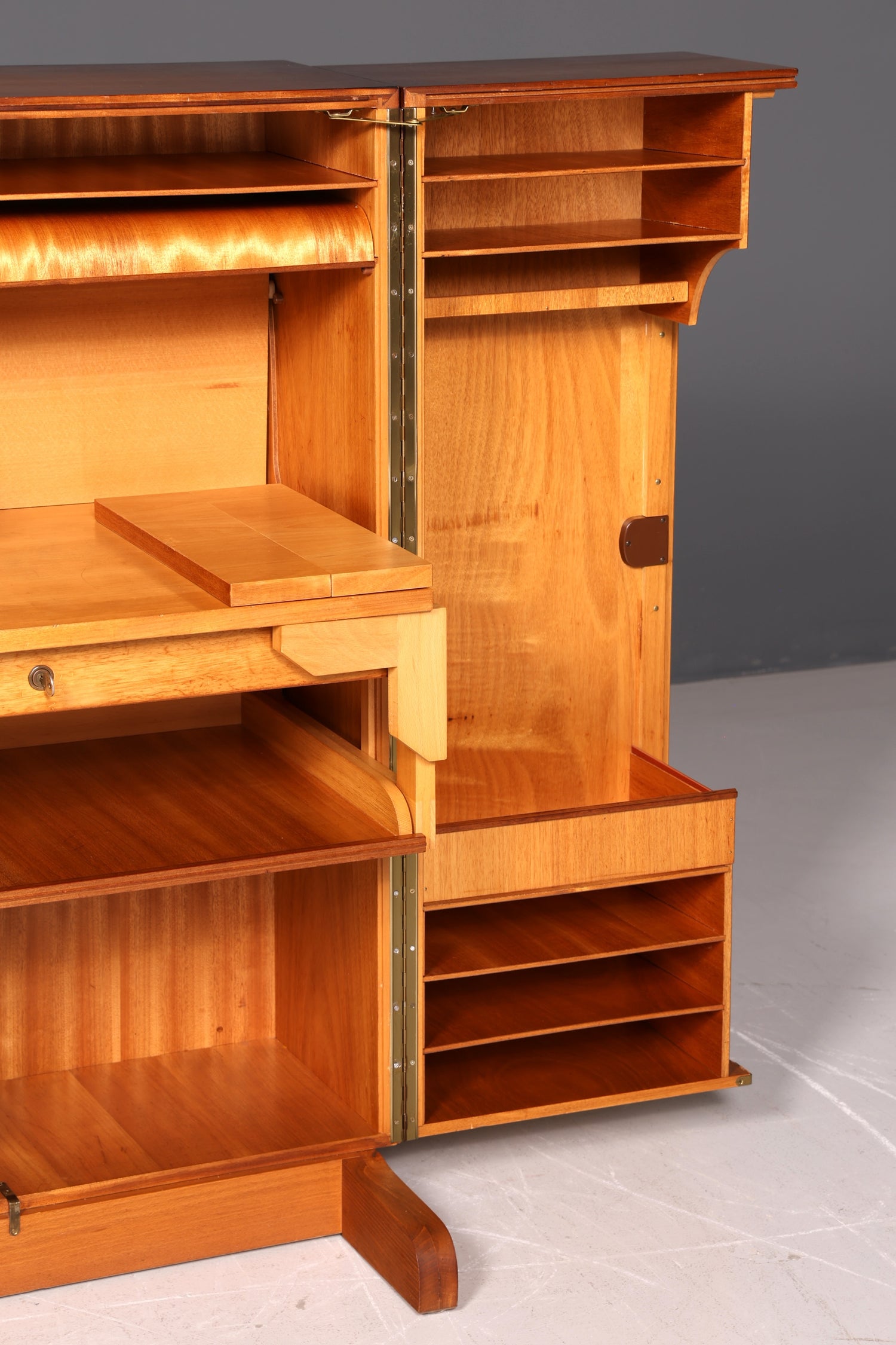 Seltener Magic Box Sekretär Mummenthaler &amp; Meier Mid Century Schreibkommode Büro Schrank Schweiz