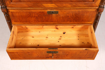 Edler Gründerzeit Sekretär Vertiko Highboard Louis Philippe Kommode Antik um 1880 Schreibsekretär