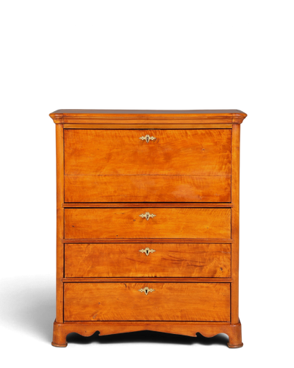 Stilvoller Biedermeier Sekretär Vertiko Louis Philippe  Kommode Schubladenkommode