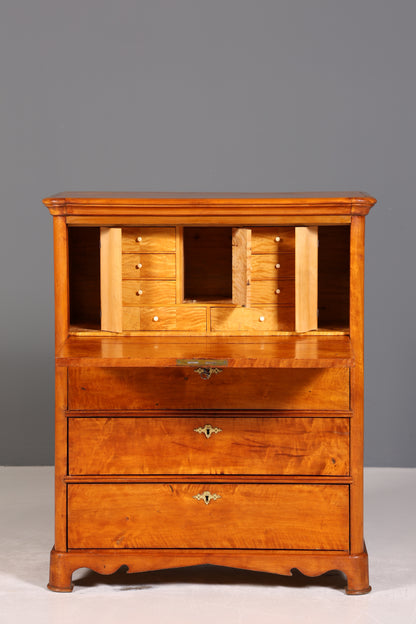 Stilvoller Biedermeier Sekretär Vertiko Louis Philippe  Kommode Schubladenkommode