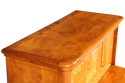 Stilvoller Biedermeier Sekretär Vertiko Louis Philippe  Kommode Schubladenkommode