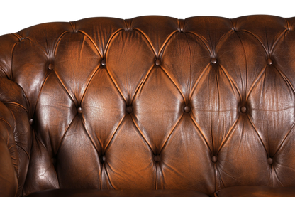 Wunderschöne Original Chesterfield Centurion 2-Sitzer Couch Englisches echt Leder Sofa UK