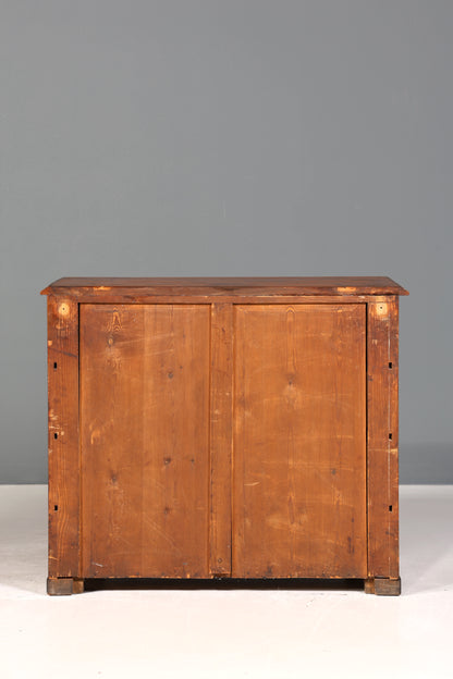 Traumhafte Gründerzeit Kommode Louis Philippe Nussbaum Sideboard um 1880 Antik Schubladenkommode