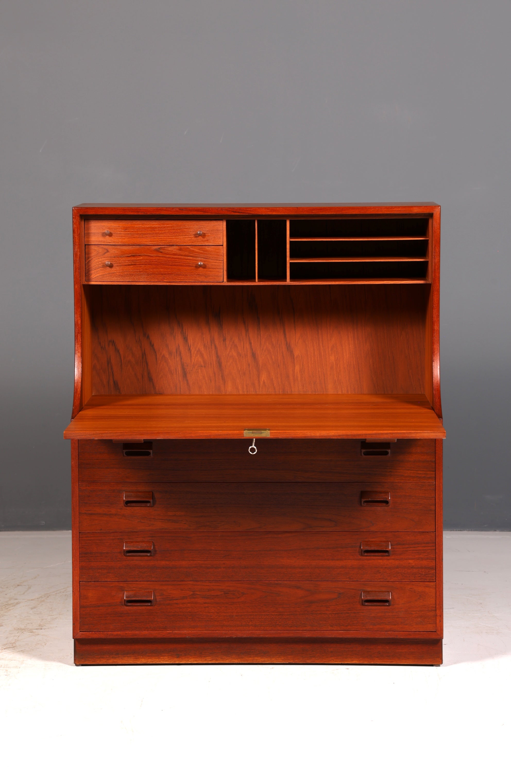 Wunderschöner Børge Mogensen Sekretär Mid Century Teak Vintage Schreibmöbel Kommode Danish Design Secretary