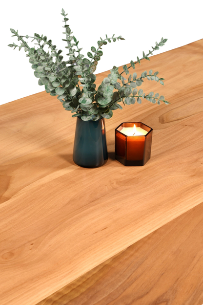 Wunderschöner Nussbaum Tisch 220cm-95cm Esszimmer Tisch Baumkanten Platte massiv Holz Küchentisch
