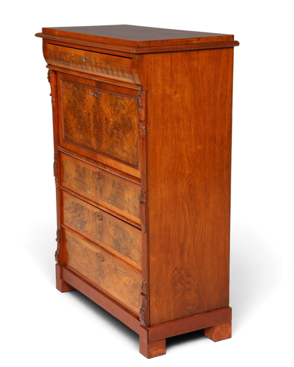 Stilvoller Gründerzeit Sekretär Vertiko Highboard Jugendstil Kommode Schrank um 1880