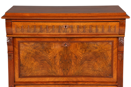 Stilvoller Gründerzeit Sekretär Vertiko Highboard Jugendstil Kommode Schrank um 1880