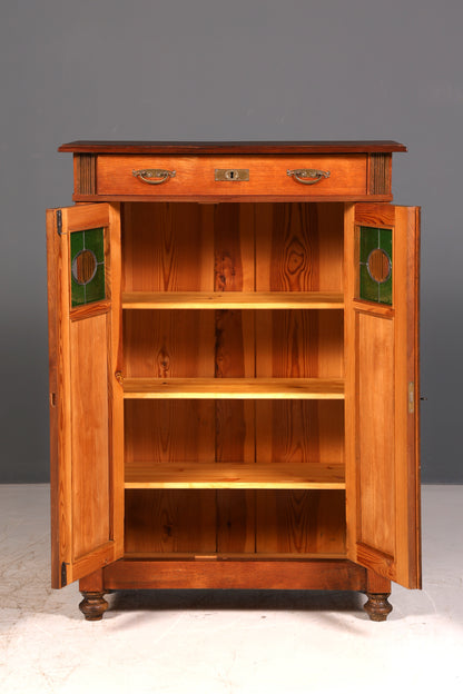 Prachtige jugendstil-vertiko, Gründerzeitkast, antieke highboardkast, commode, buffet, vintage