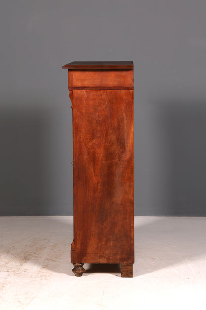 Prachtige jugendstil-vertiko, Gründerzeitkast, antieke highboardkast, commode, buffet, vintage