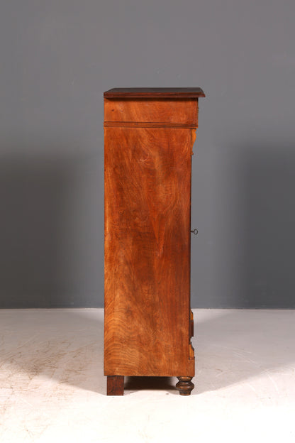 Prachtige jugendstil-vertiko, Gründerzeitkast, antieke highboardkast, commode, buffet, vintage