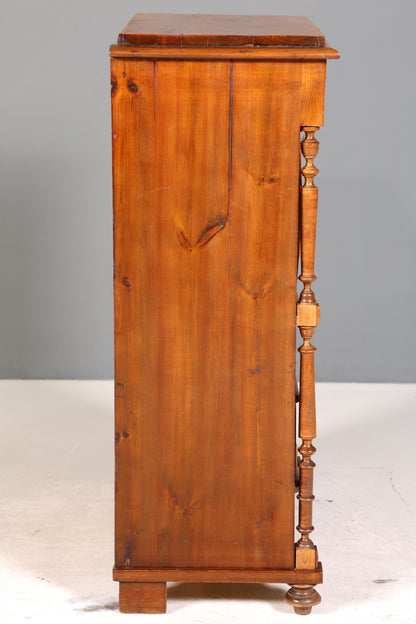 Edler Gründerzeit Sekretär Vertiko Highboard Louis Philippe Kommode um 1880