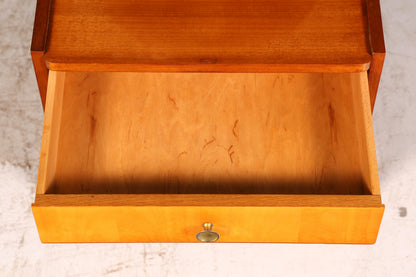 Wunderschöner Mid Century Nachttisch Vintage Danish Design Kommode Beistelltisch Nachtschrank Retro echt Holz 1 von 2