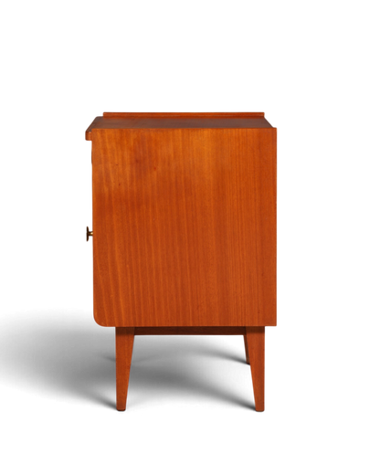 Prachtig mid-century nachtkastje, vintage Deens design, ladekast, bijzettafel, nachtkastje, retro, echt hout, 2 van 2