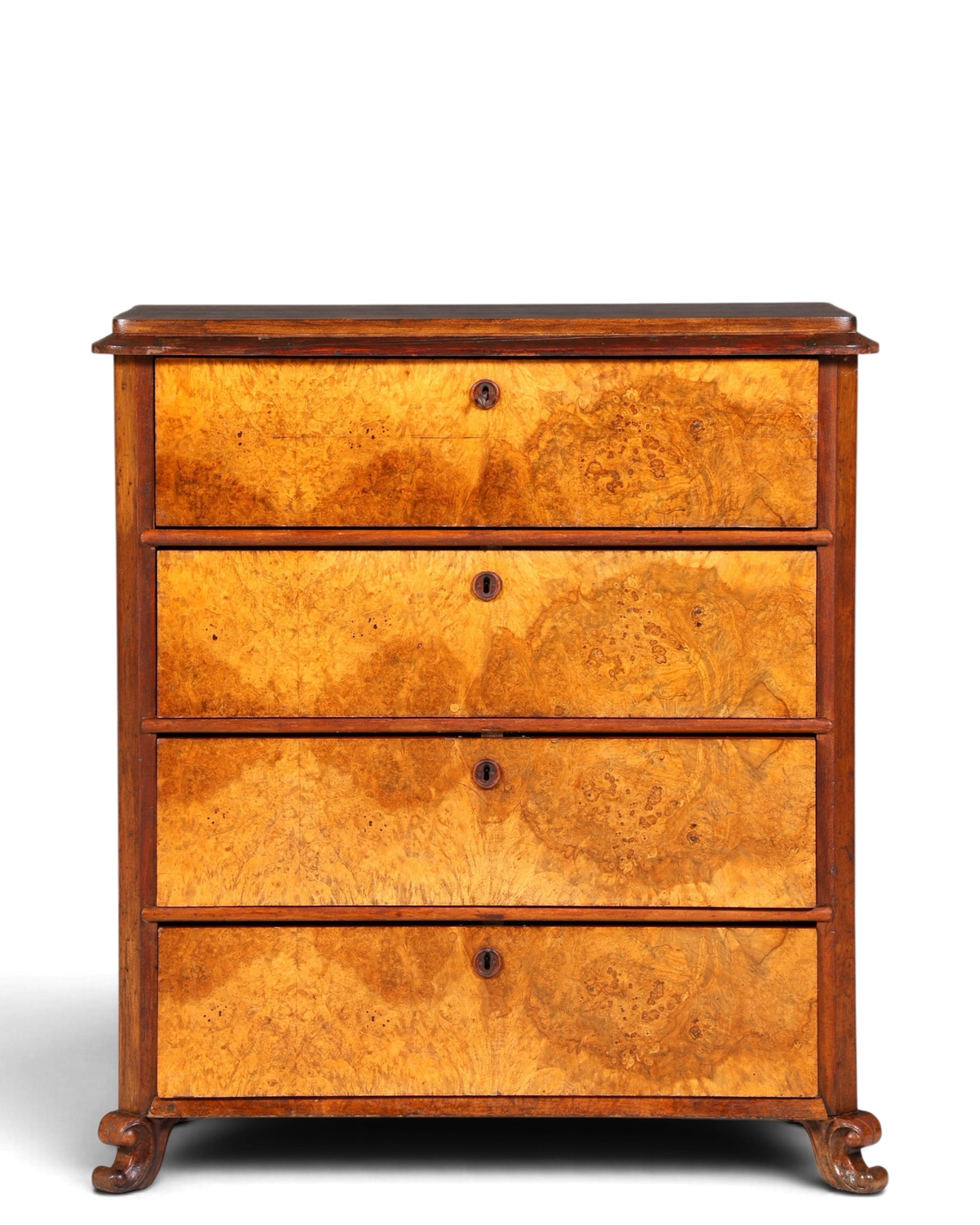 Wunderschöne Louis Philippe Kommode Nussbaum Vertiko Schubladenkommode um 1880