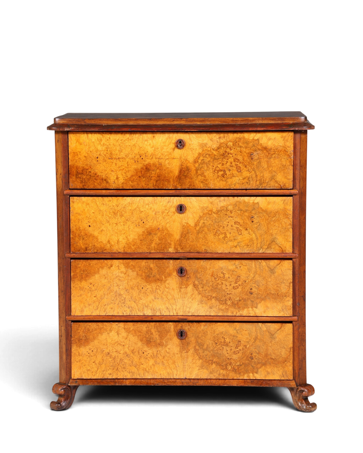 Wunderschöne Louis Philippe Kommode Nussbaum Vertiko Schubladenkommode um 1880