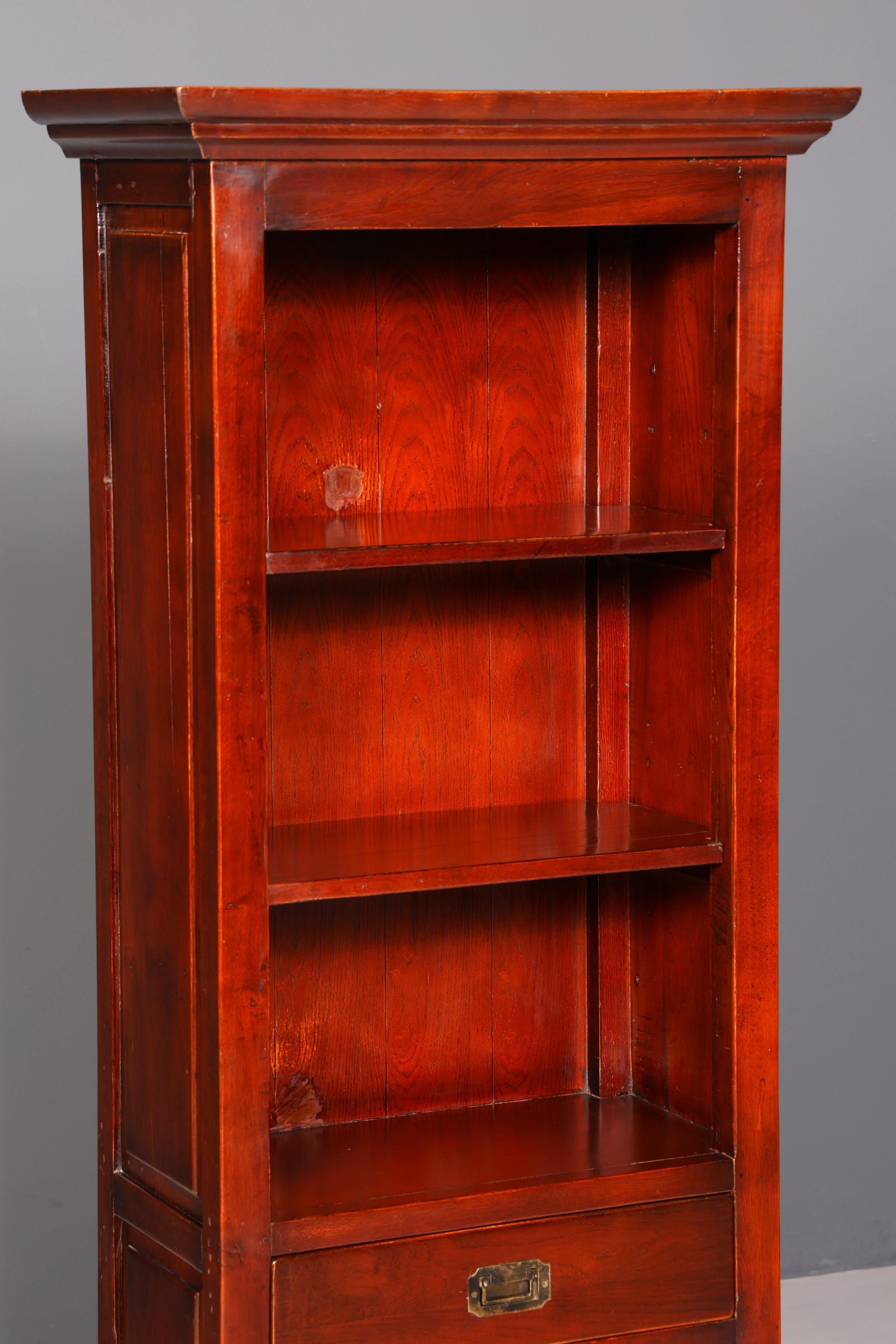 Wunderschönes Bücherregal mit Weinregal Standregal Kolonialstil Regal Weinschrank Bücherschrank Massivholz