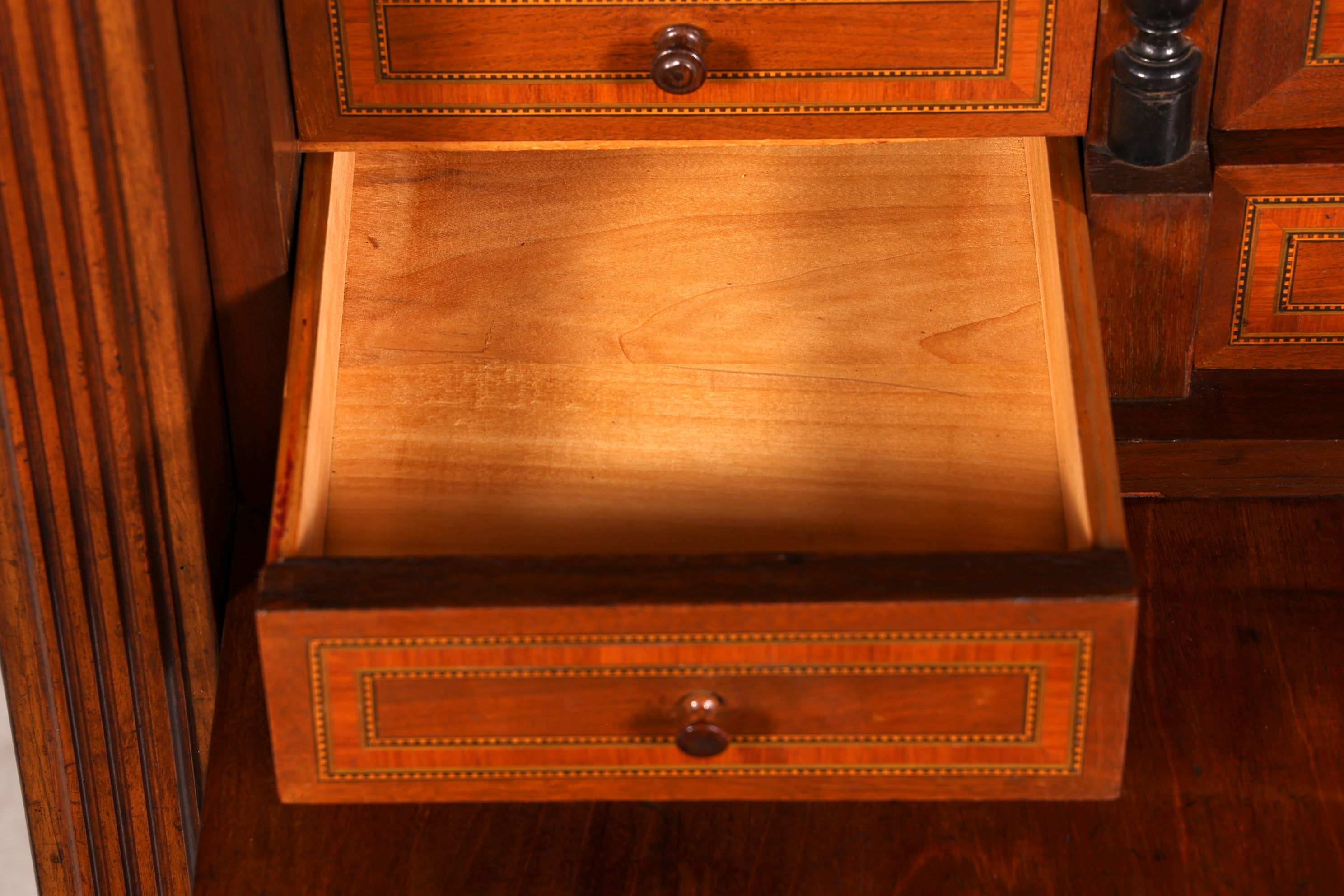 Edler Gründerzeit Sekretär Vertiko Highboard Louis Philippe Kommode Sekretär Schrank um 1880