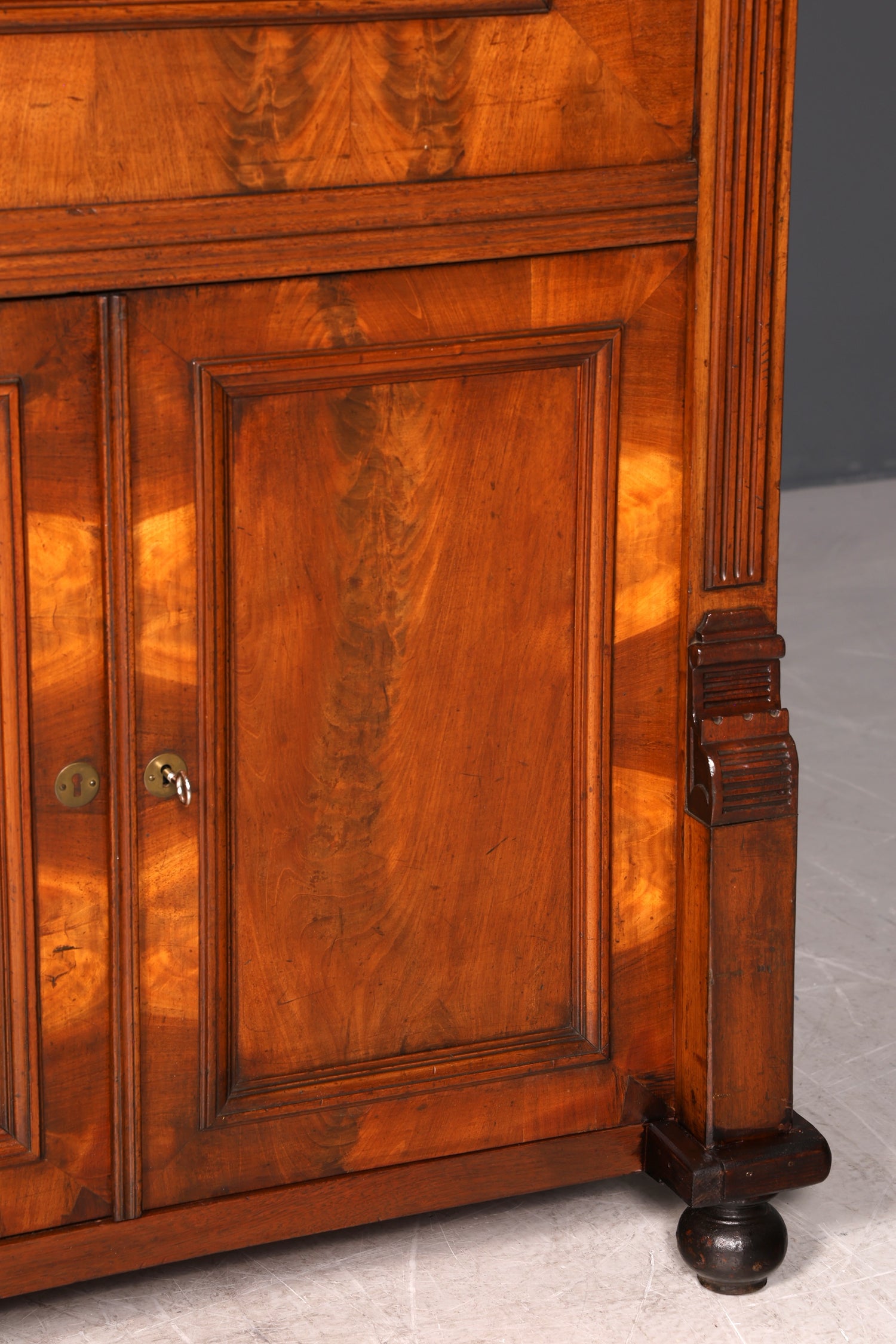 Edler Gründerzeit Sekretär Vertiko Highboard Louis Philippe Kommode Sekretär Schrank um 1880
