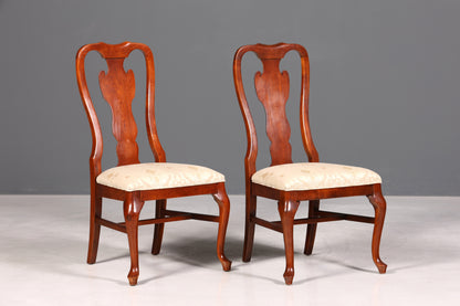 2x Elegant Drexel Heritage Chairs, American USA Chippendale Style Chair Set, Kitchen Chair Set, Dining Room Chairs