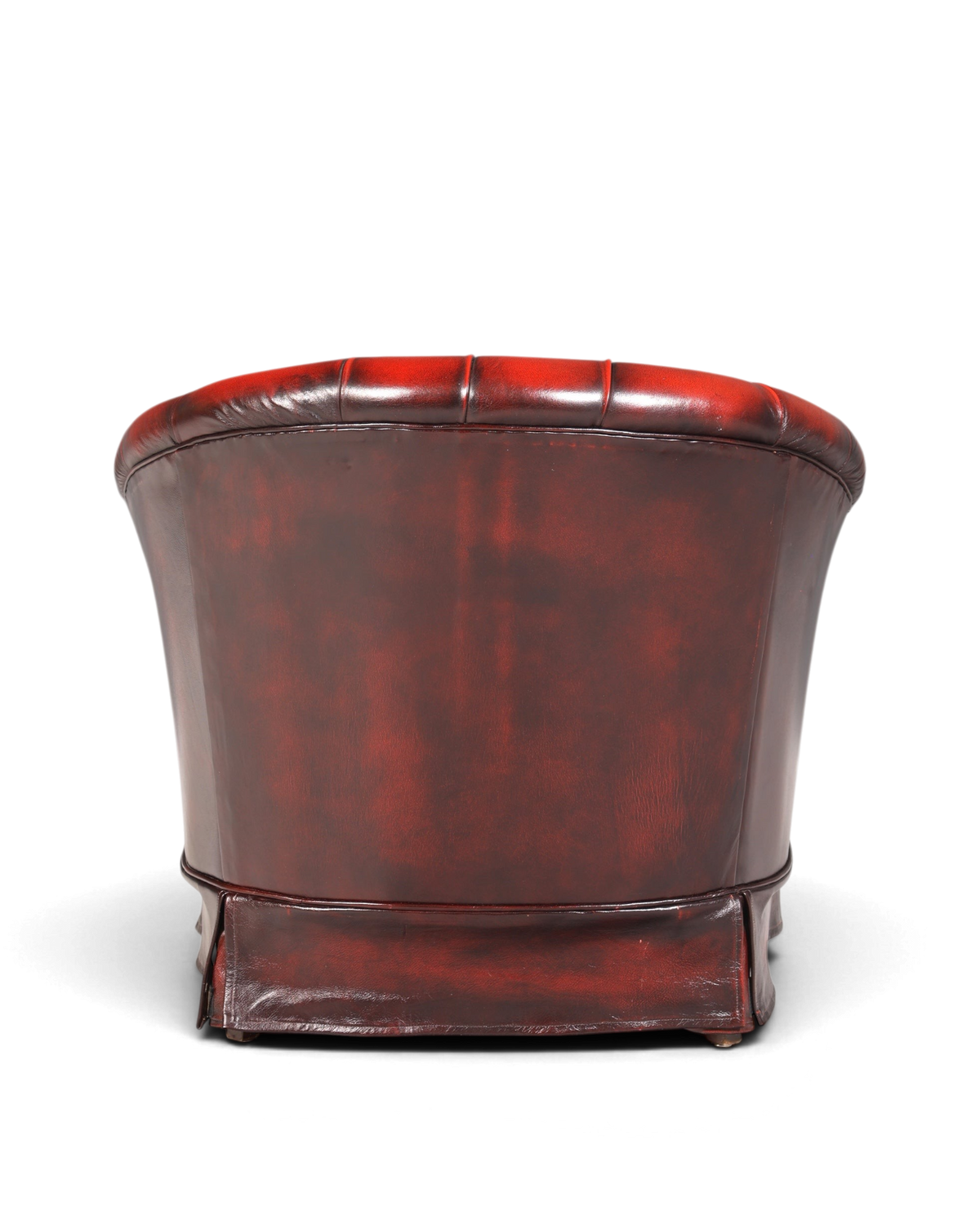 Stilvoller Original Chesterfield Sessel Englischer Armlehnsessel Oxblood Englisch Herrensessel 1 von 2