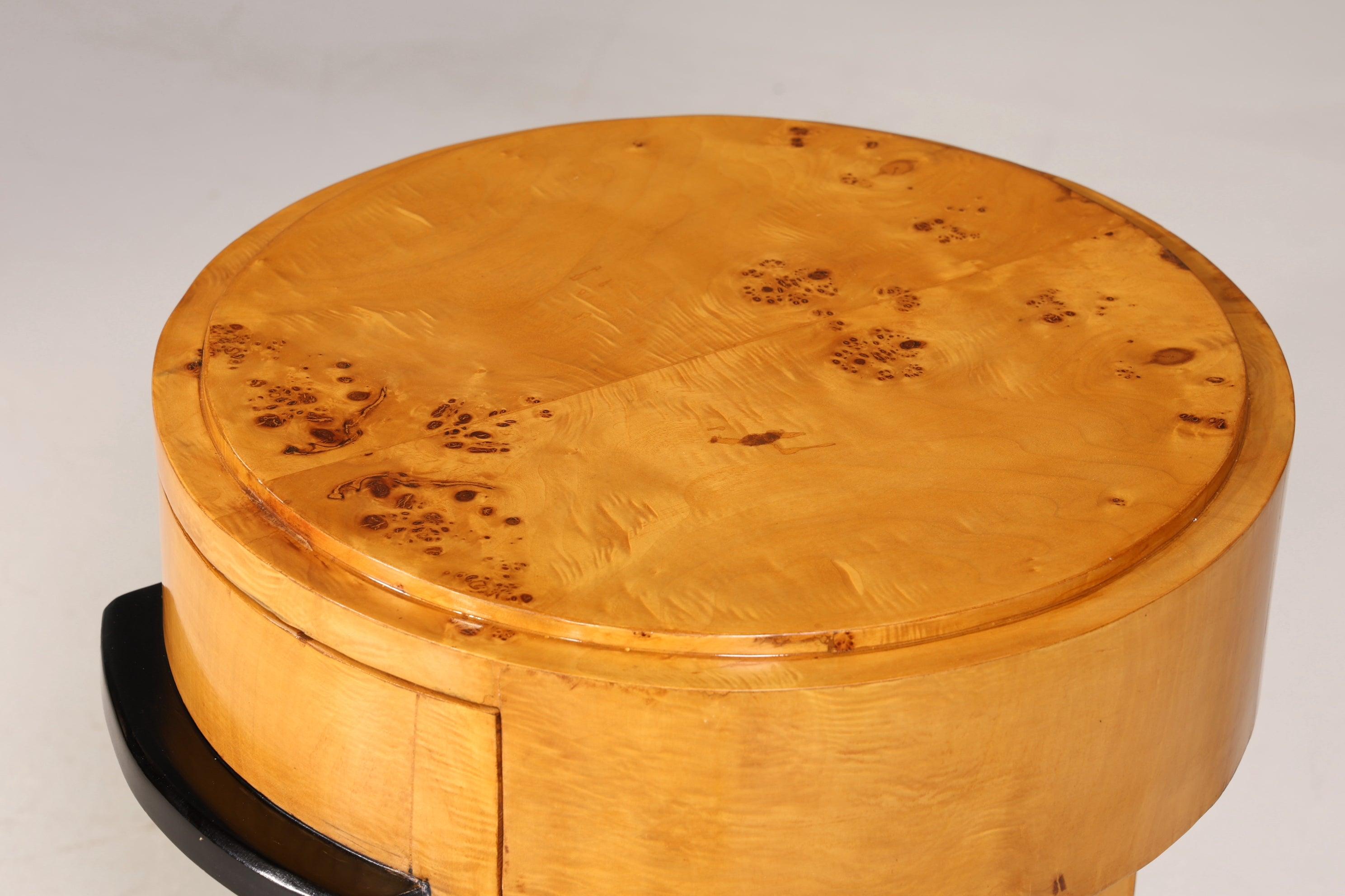 Traumhafter Art Deco Stil Beistelltisch Antik Stil Tisch Luxus Ablagetisch Birke Kommode