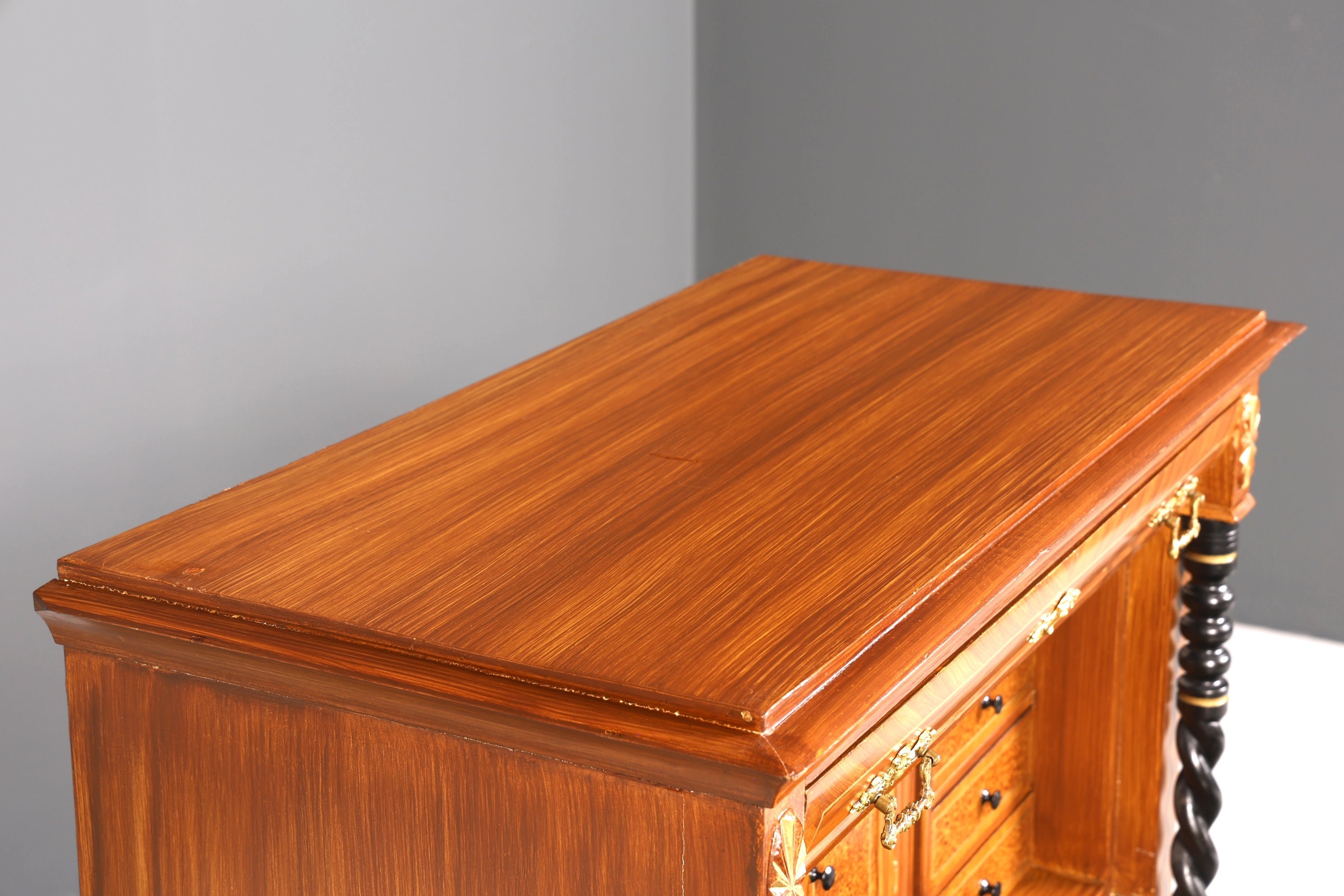 Traumhafter Gründerzeit Sekretär Vertiko Highboard Louis Philippe Kommode um 1880